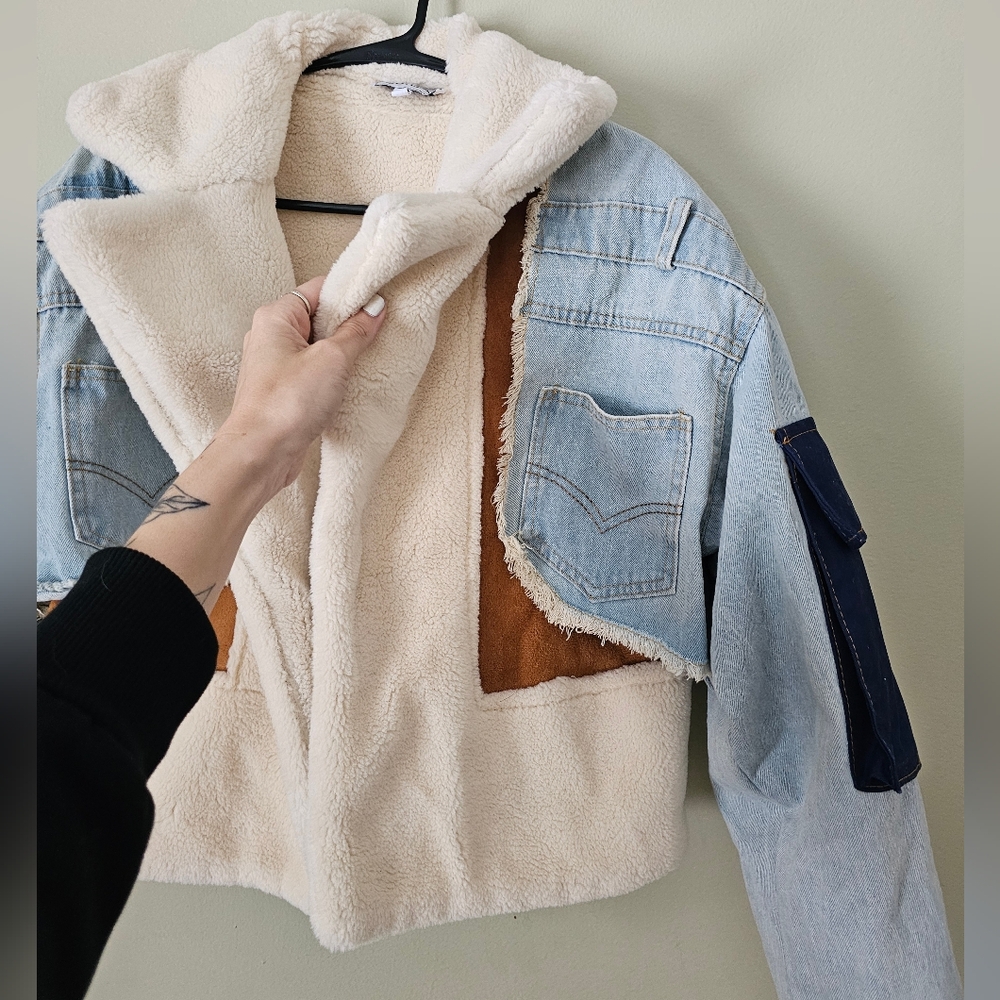 BIDA Denim Patchwork Jacket - Picture 9 of 16
